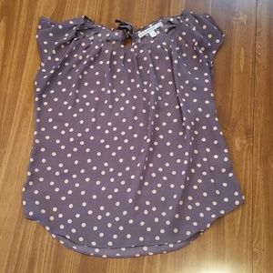 Lauren Conrad polka dot blouse